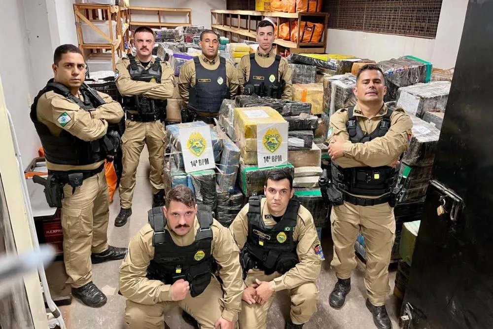 Forças de segurança do Paraná apreenderam mais de um terço das drogas do Brasil