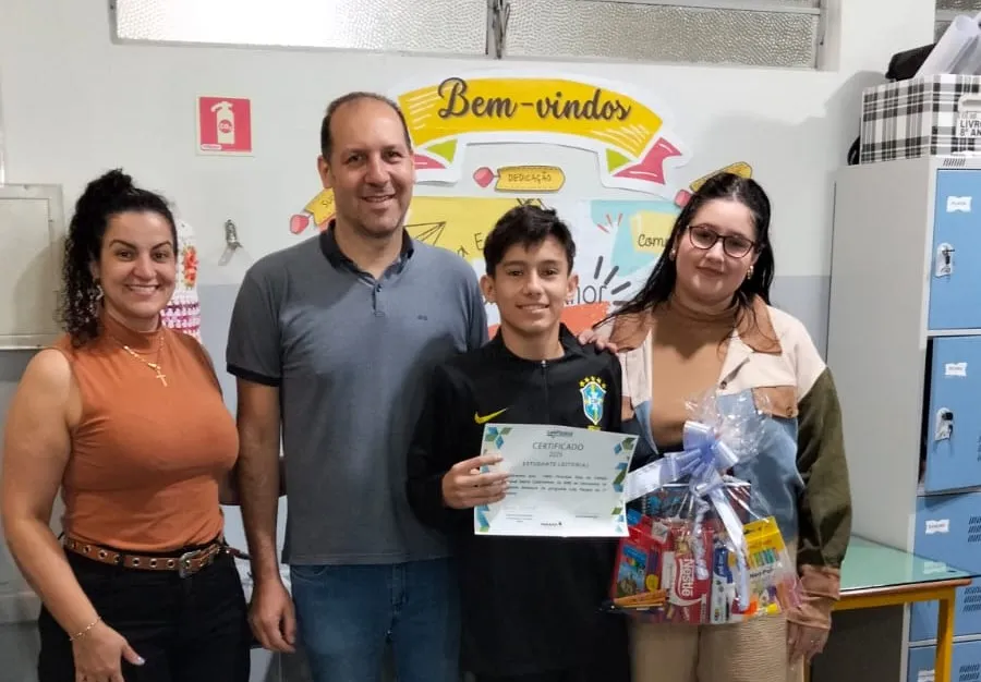 Estudante de Francisco Alves é premiado como Leitor Destaque do Paraná