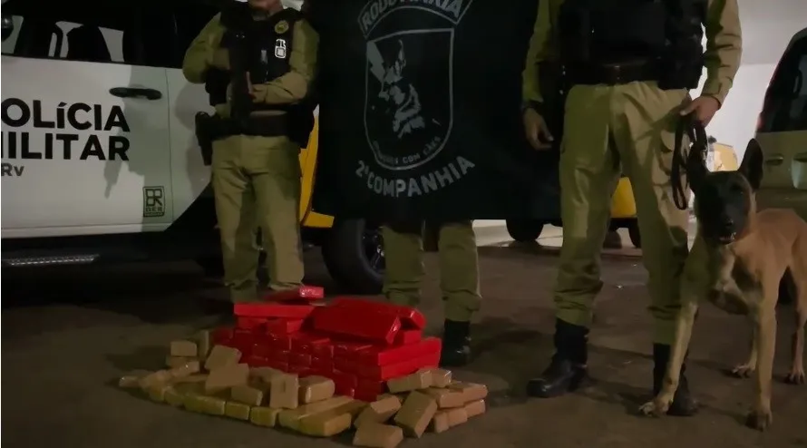 Polícia apreende maconha em fundo falso e prende paraguaio em Cruzeiro do Oeste