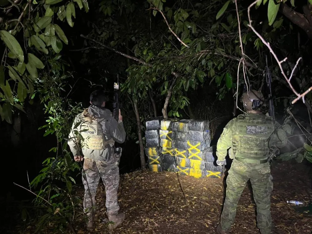 BPFRON e Polícia Federal apreendem mais de 600 quilos de maconha em Altônia