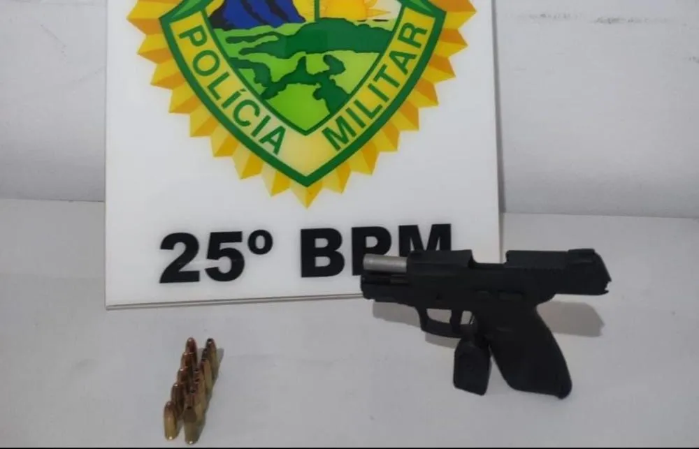 Preso em Icaraíma homem que agrediu ex-companheira e portava arma ilegal