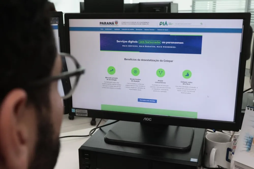 Estado lança portal para esclarecer dúvidas sobre a desestatização da Celepar