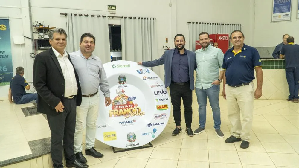 Lançada a 26ª Festa do Frango na Telha, prato típico de Umuarama