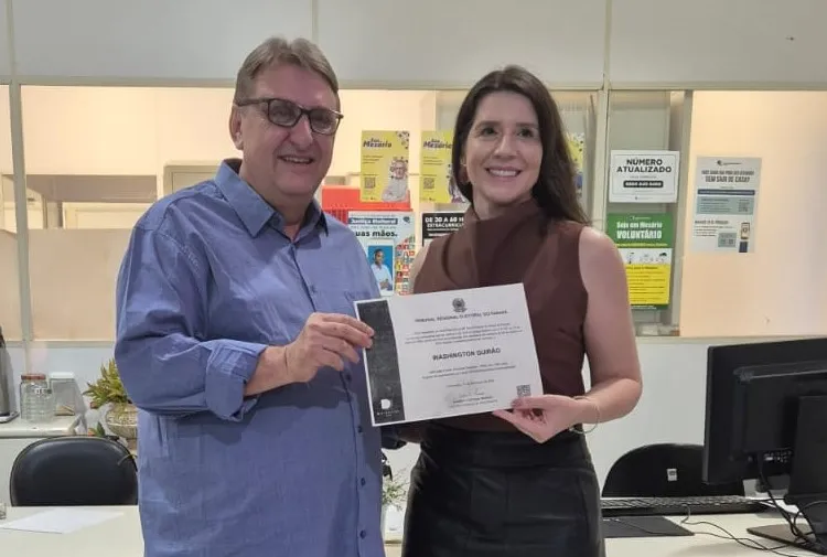 Após retotalização dos votos Washington Guirão é diplomado pela Justiça Eleitoral 