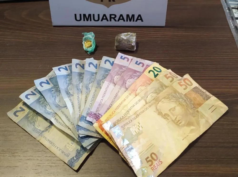 Casal é preso em flagrante por tráfico de drogas na região da antiga rodoviária de Umuarama