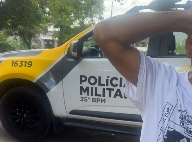 Homem com mandado de prisão é detido no Parque das Jabuticabeiras, em Umuarama