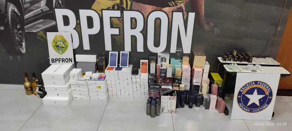 BPFRON apreende R$ 807 mil em eletrônicos e anabolizantes na PR-323, em Umuarama