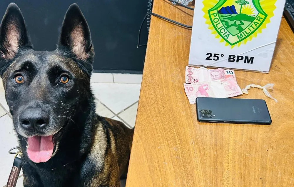 Mulher é presa por tráfico de drogas durante ação da PM em praça de Umuarama