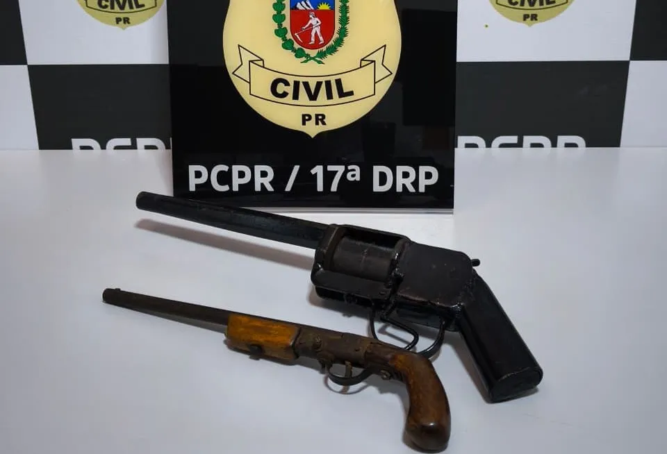Mulher é presa com armas artesanais durante ação da Polícia Civil em Tuneiras do Oeste