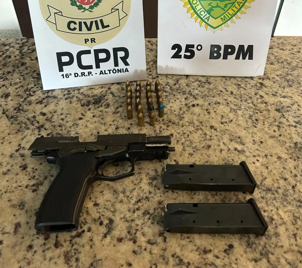 Dupla é presa por tentativa de homicídio após ataque a tiros em oficina de Umuarama