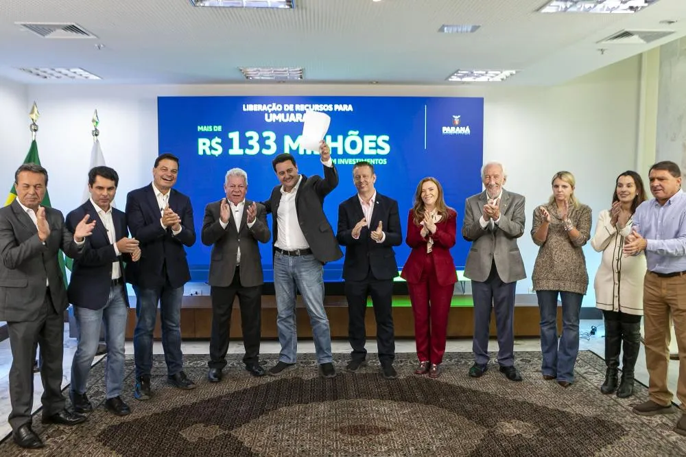 Umuarama lidera ‘pacotaço’ com mais de R$ 133 milhões recebidos do Governo do PR