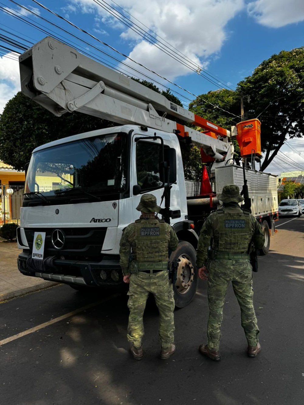 BPFron recupera caminhões furtados que eram usados por terceirizada da Copel