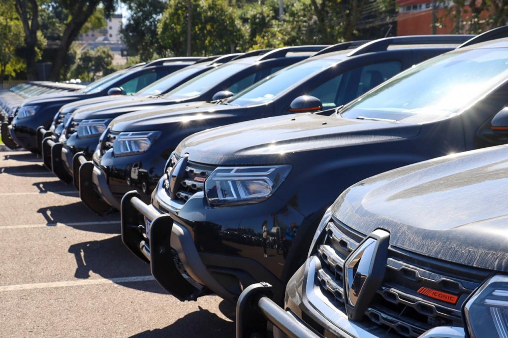 Governo do Estado entrega 70 novas viaturas para delegacias da Polícia Civil do Paraná