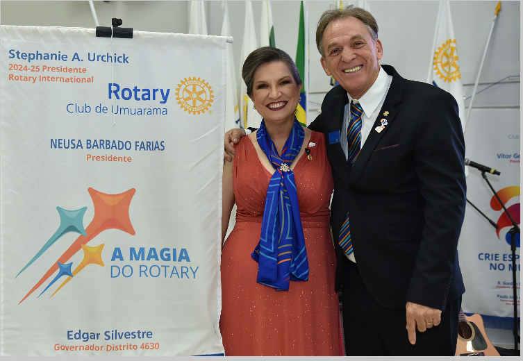 Neusa Barbado Farias assume o Rotary Umuarama