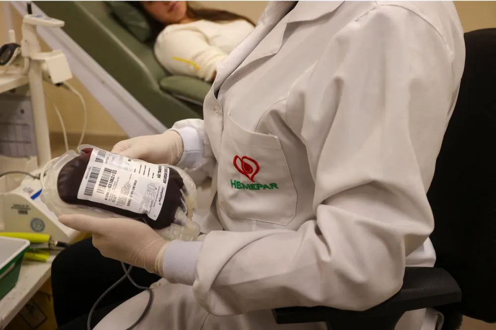 Hemepar alerta para estoques de sangue O negativo e O positivo no Paraná