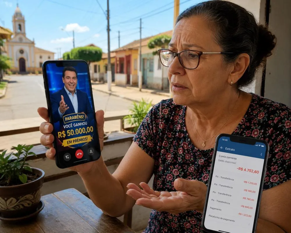 Mulher perde dinheiro após golpista se passar por apresentador de TV em Douradina