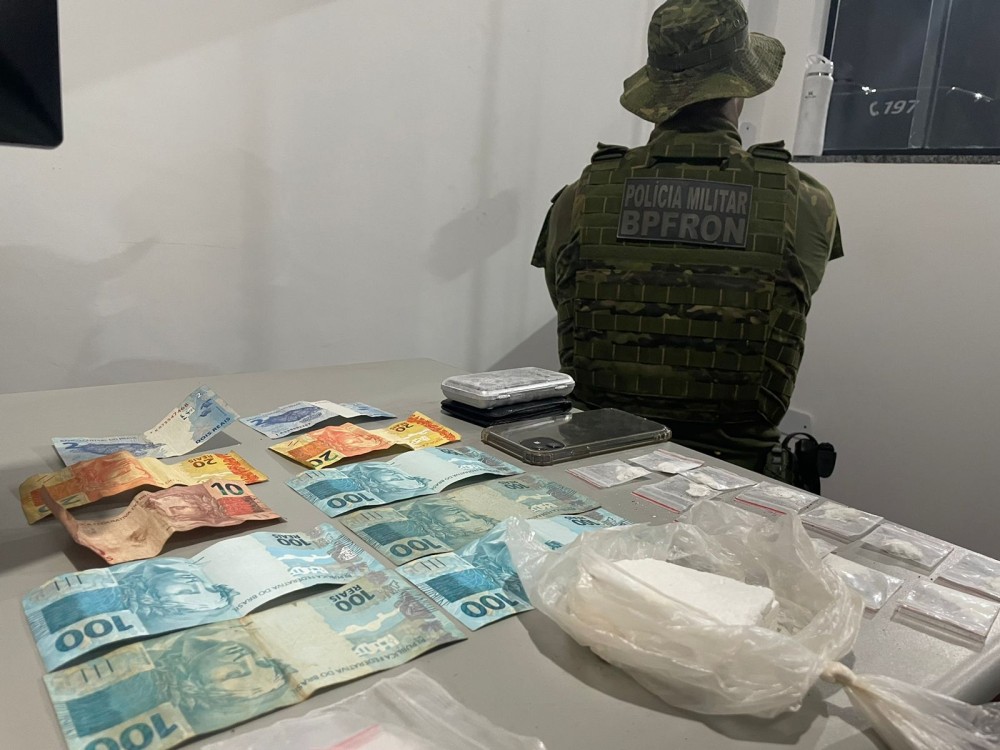 BPFron apreende cocaína e prende traficante em Querência do Norte