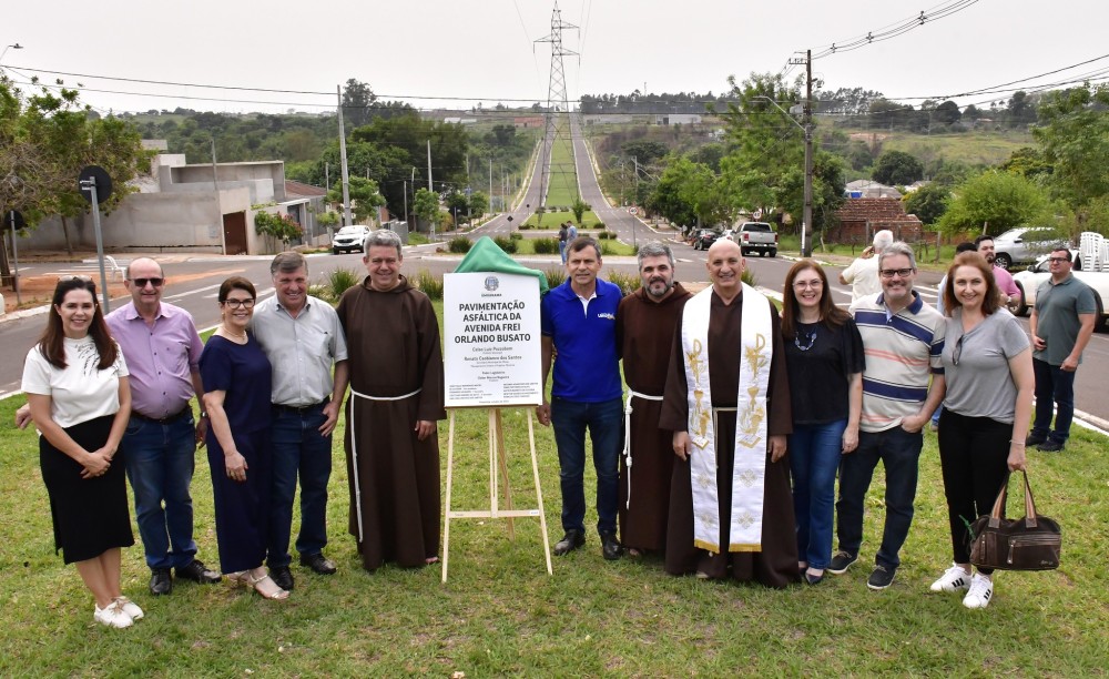 Inauguração da avenida Frei Orlando Busato faz justa homenagem e valoriza pioneiro