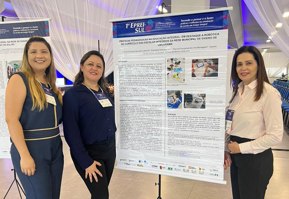 Trabalhos de Umuarama são destaque em encontro de educação integral em Chapecó, SC