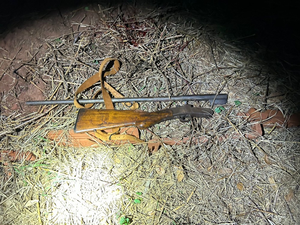 Ao caçar lagarto, adolescente fica ferido na testa com disparo acidental de espingarda