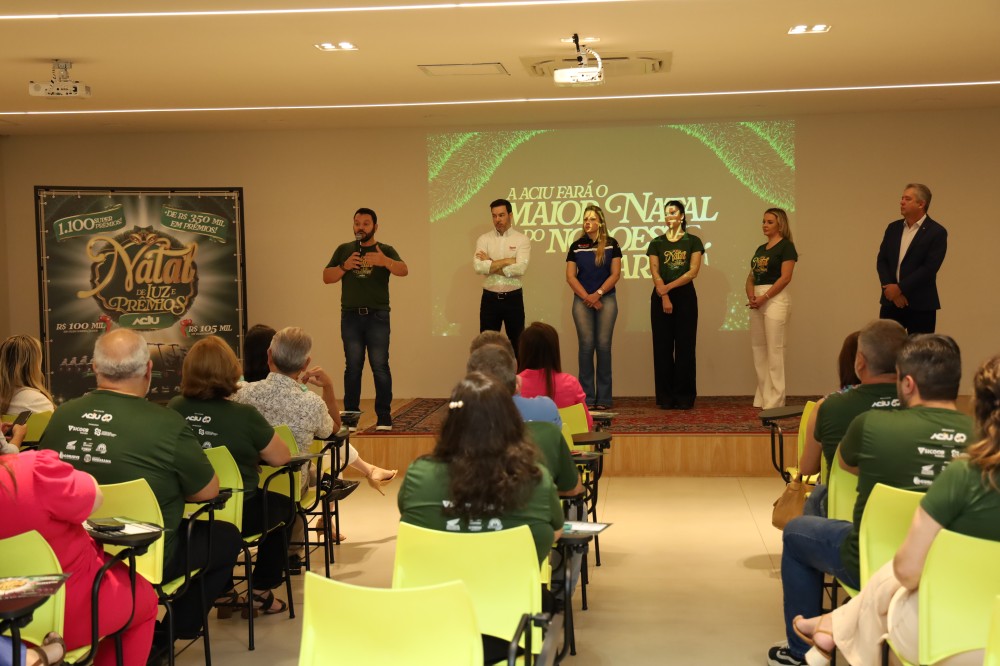 Campanha Natal de Luz e Prêmios da Aciu vai sortear mais de mil prêmios