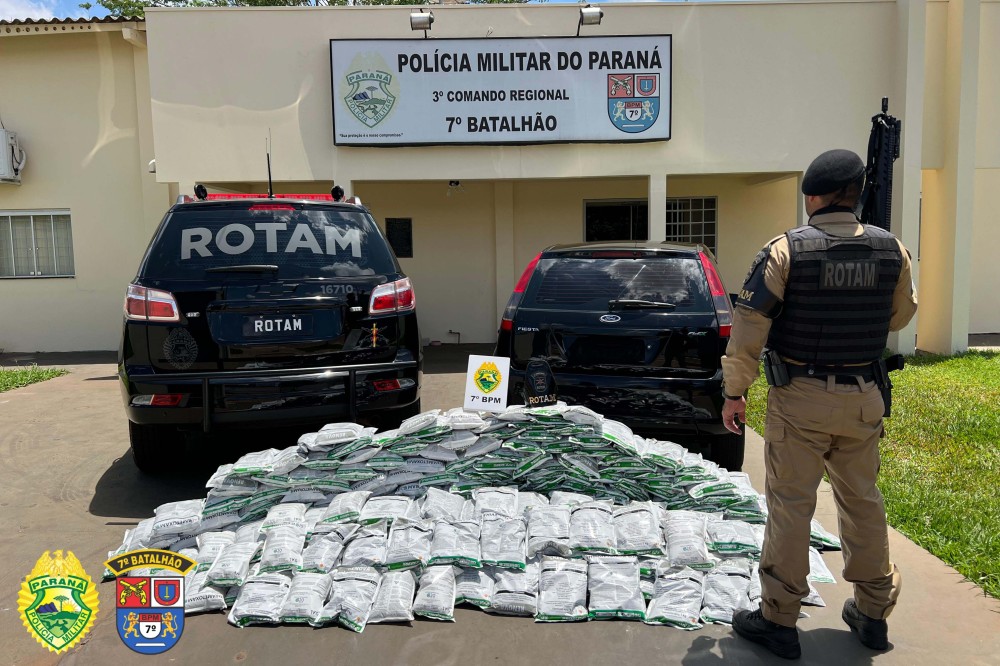 PMPR apreende 300 quilos de agrotóxicos contrabandeados em Cruzeiro do Oeste