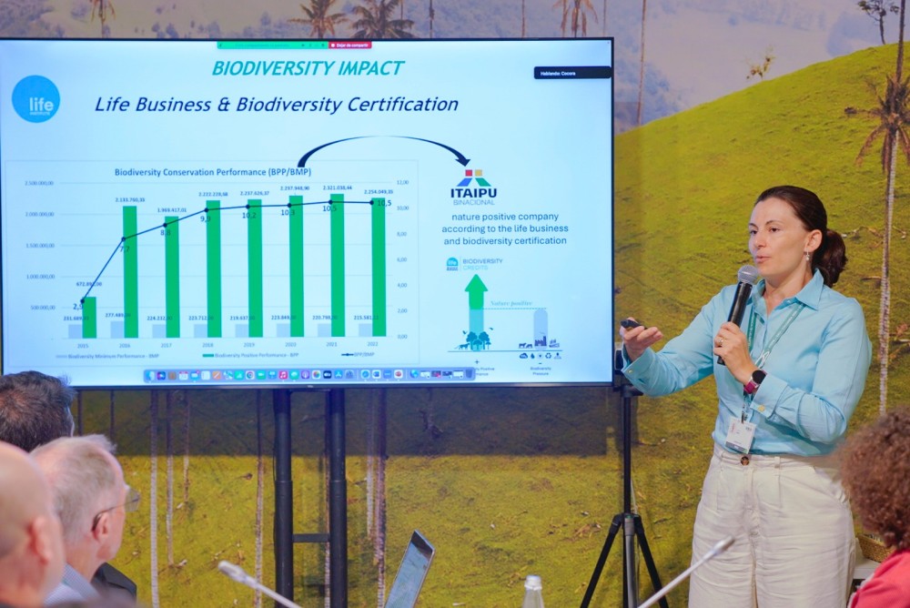 Itaipu apresenta case sobre biodiversidade na COP16, na Colômbia