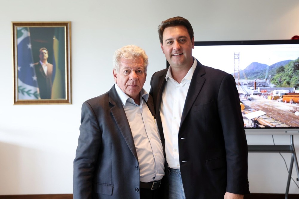 Prefeito eleito Fernando Scanavaca se reúne com o governador Ratinho Júnior