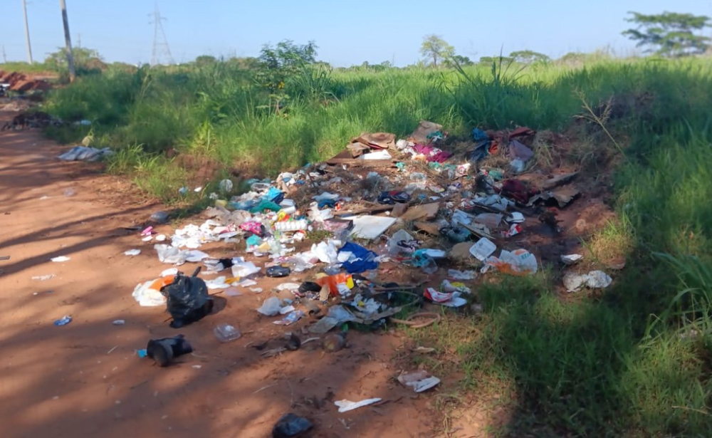 População descarta mais de 30 toneladas de lixo por semana em áreas irregulares