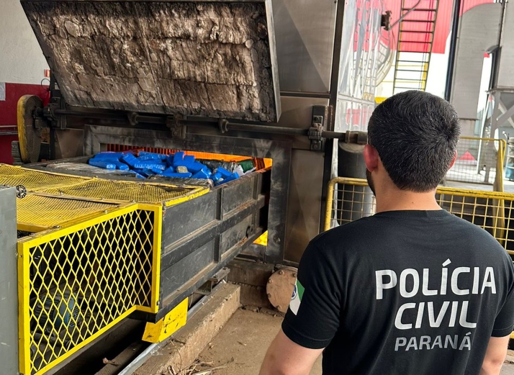 Polícia Civil incinera mais de 800 quilos de drogas em Cruzeiro do Oeste