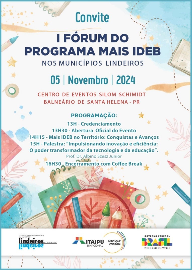 Itaipu participa do 1º Fórum do Programa Mais Ideb nos municípios lindeiros