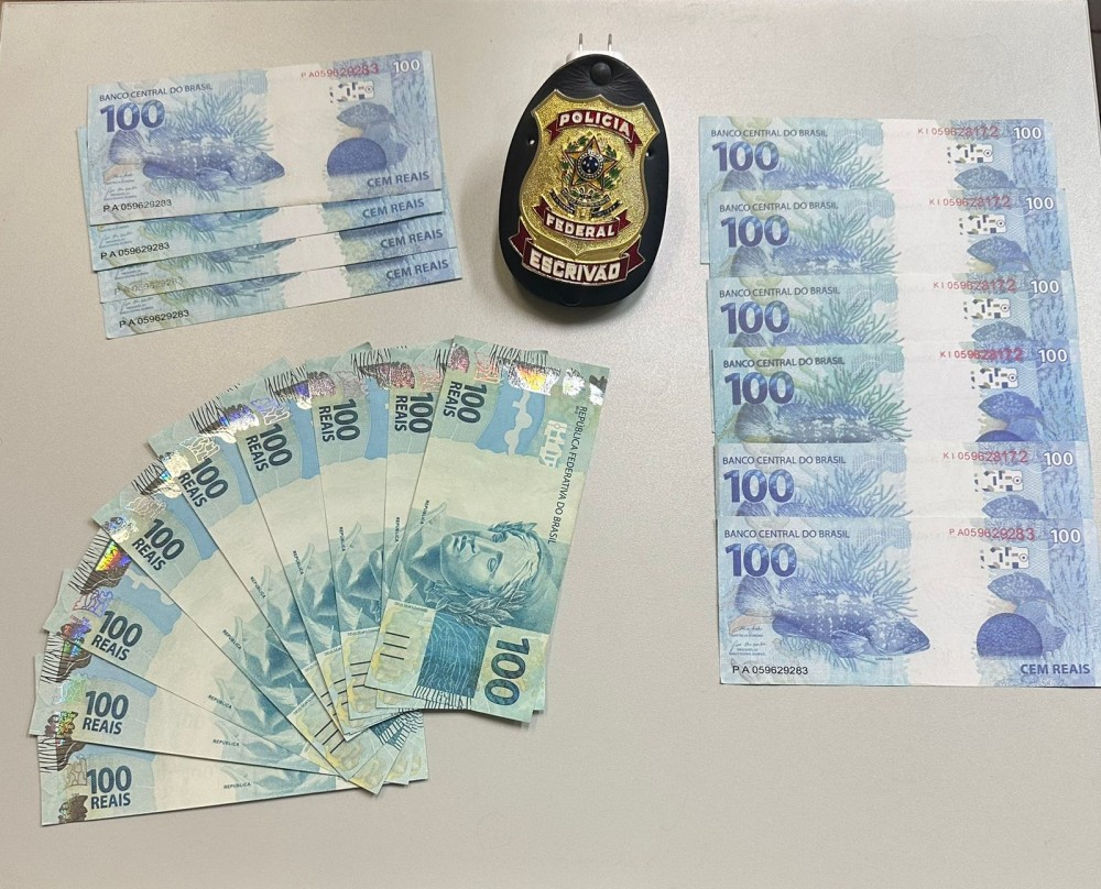 Polícia Federal realiza cinco prisões e apreende R$ 10 mil em notas falsas