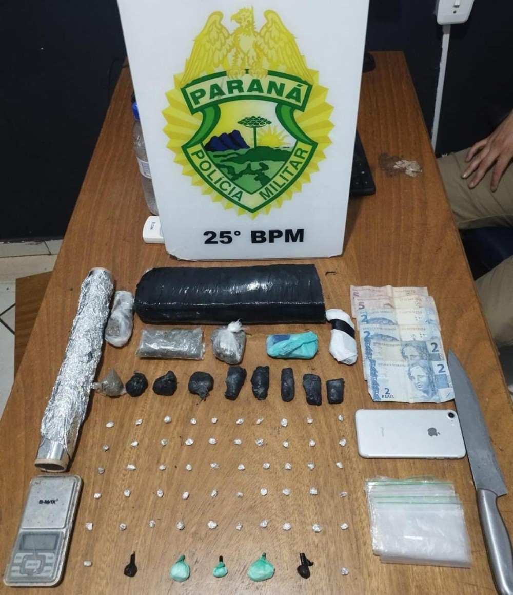 Polícia Militar fecha ‘boca de fumo’ no Parque Industrial e prende dois traficantes