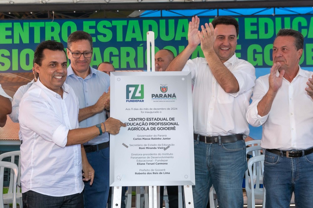 Com investimento de R$ 24 milhões, governador inaugura Colégio Agrícola de Goioerê