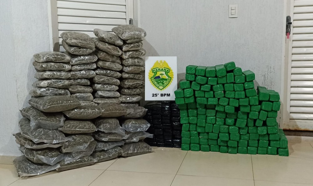 Traficante abandona mais de 250 quilos de drogas após acidente na rodovia