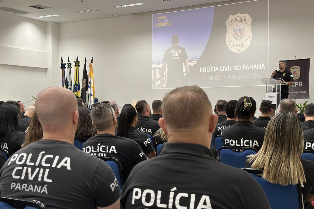 PCPR reforça capacitação de policiais na reunião de abertura do Verão Maior Paraná