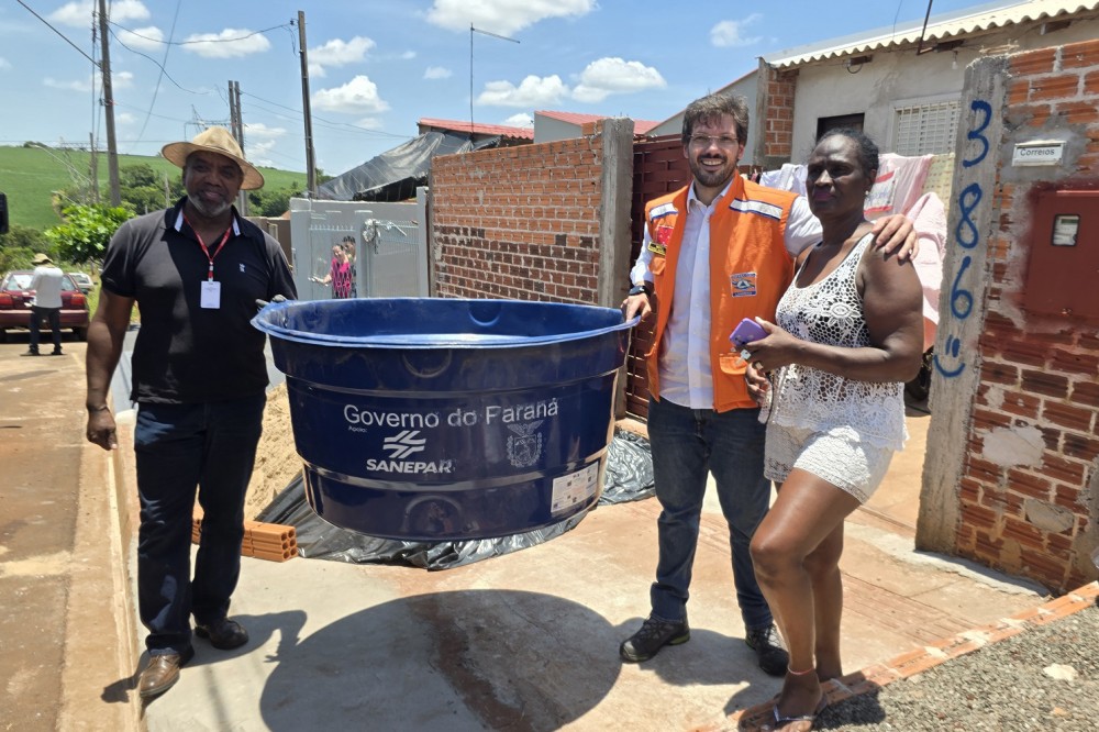 Programa do Estado que viabiliza caixas de água já beneficiou 12 mil famílias