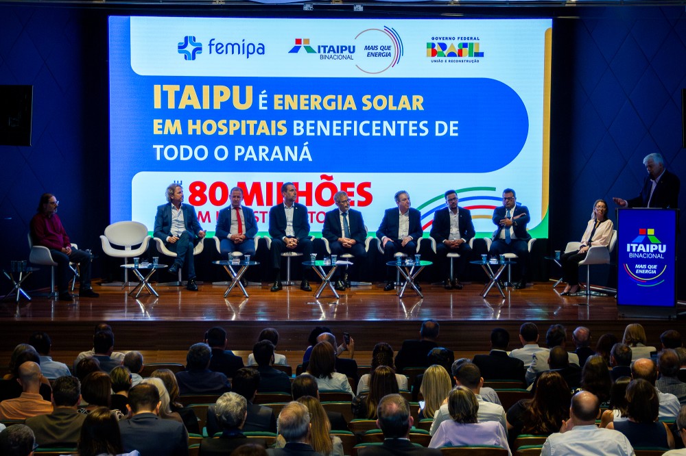 Itaipu investe R$ 81 milhões em energia solar para hospitais filantrópicos paranaenses