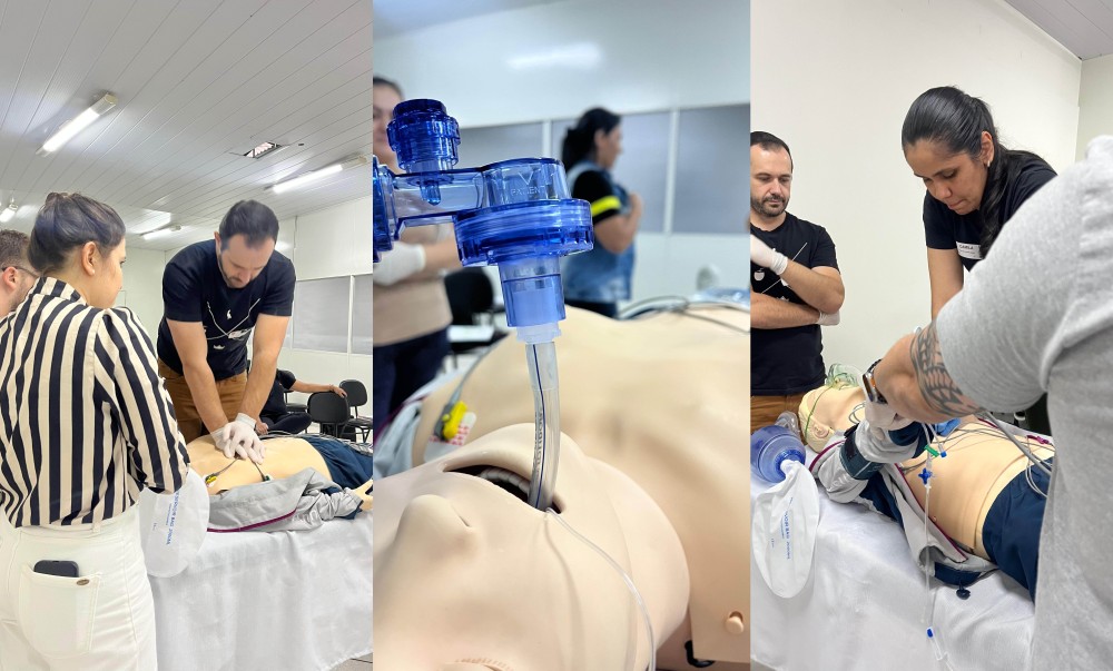 Curso aprimora técnicas de suporte cardiovascular avançado para equipe do PA 24h