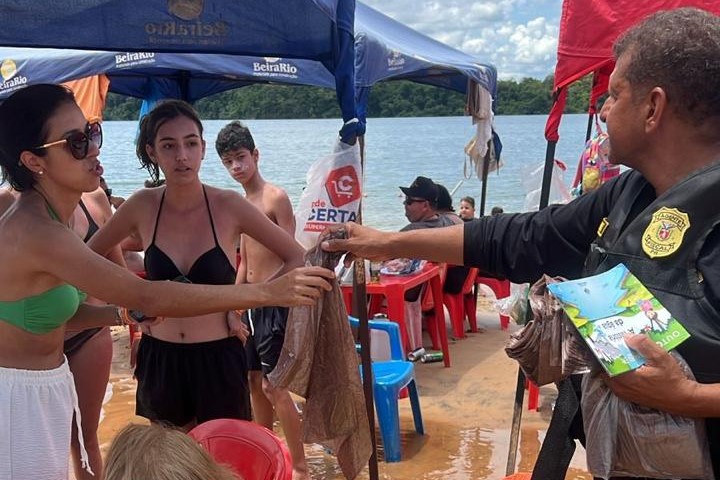 Instituto Água e Terra atendeu mais de 6 mil turistas nas praias de água doce do Noroeste