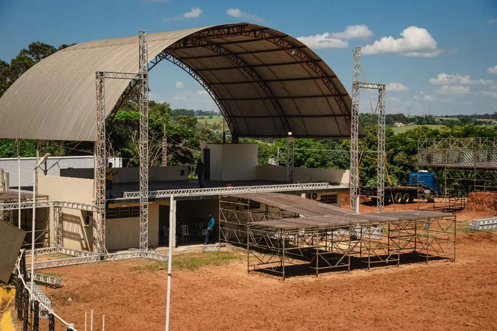 Novidades da Expo Umuarama já estão sendo montadas no Parque de Exposições