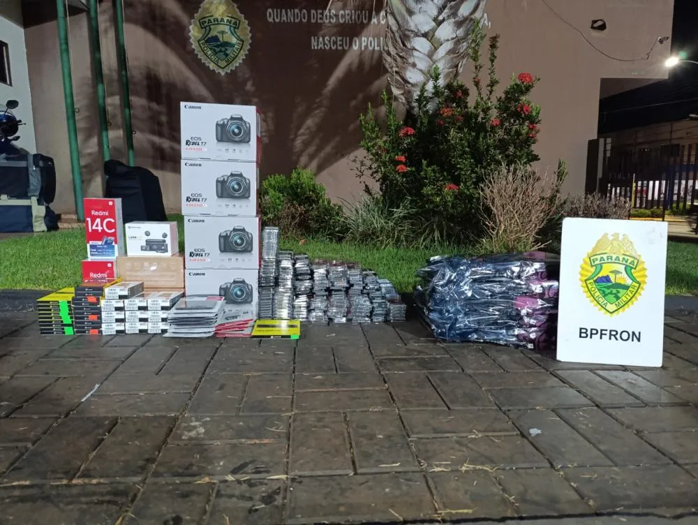 BPFron apreende mercadorias contrabandeadas avaliadas em R$ 866 mil
